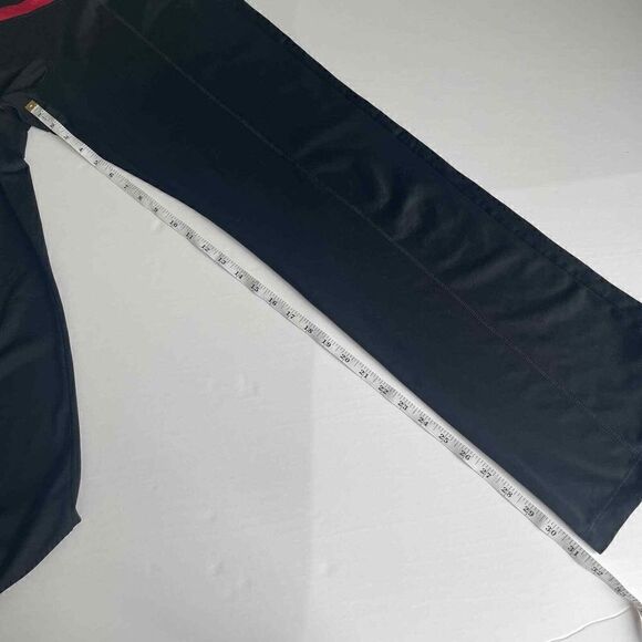 Nike Red Embroidered Swoosh Wide Leg Leggings Size Small - Picture 4 of 6